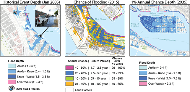 maps - A Sample Visualization of Flood Hazards - Credit: Brett Sanders/UCI