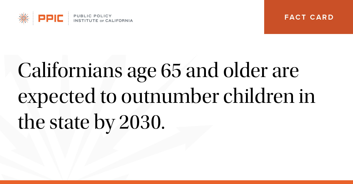 californians age 65 and older are expected to outnumber children in the state by 2030