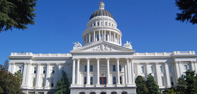 CA Capitol Head On Shot