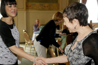 photo - Ellen Hanak at Press Club Event