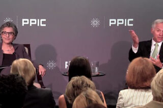 photo - Senator Boxer and Mark Baldassare