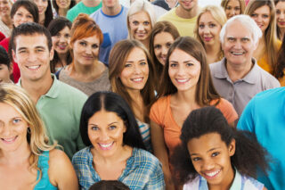 photo - Large Group of Smiling People