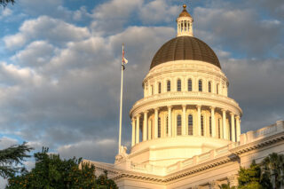 California State Capitol Building In The Evening