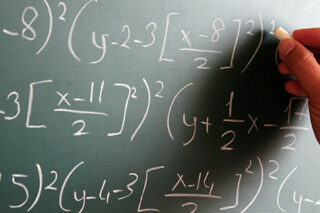 chalkboard math problems