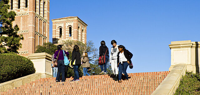 Students on UCLA Campus