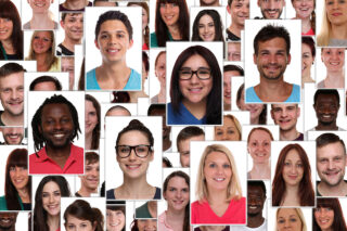 photo - Collage of people portraits