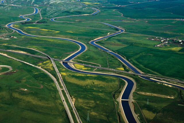 Photo of California water aqueducts