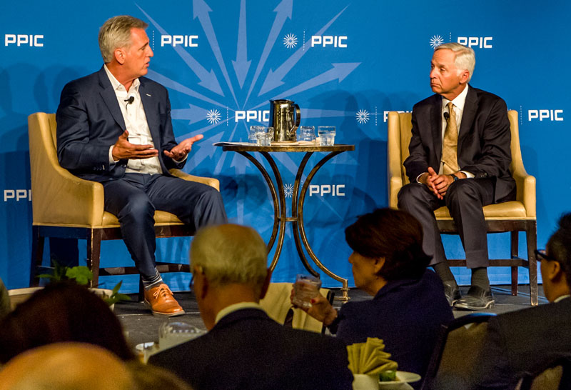 Kevin McCarthy and Mark Baldassare