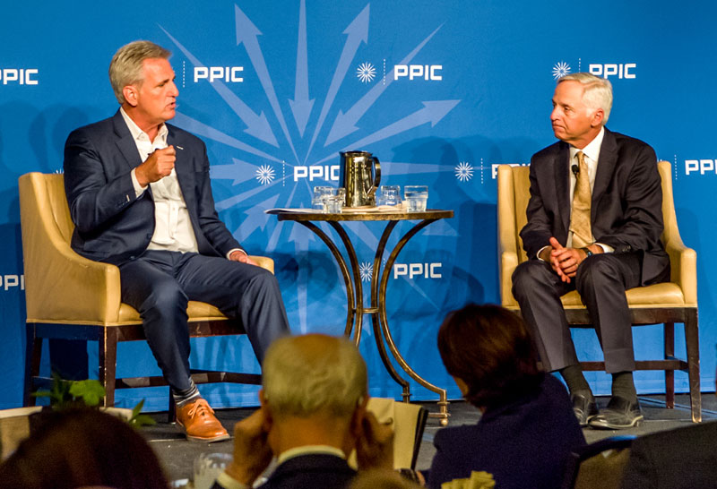 Kevin McCarthy and Mark Baldassare