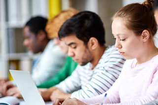 Students on Laptops