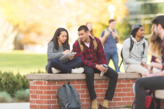 photo - College Students Studying on Campus