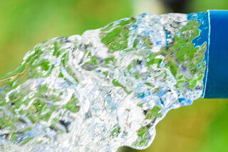 Blue pump pipe water flow equipment agriculture