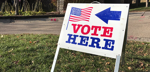 Polling place for voting