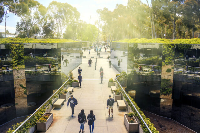 photo - Students Walking on UCSD Campus