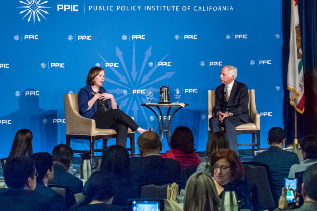 Photo of Ann O'Leary and Mark Baldassare