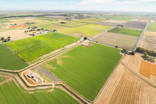 photo - Aerial View of Farmland in California