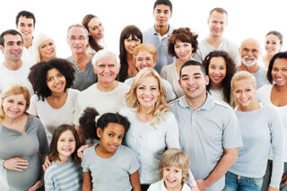 Photo of group of diverse people