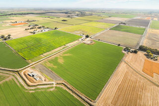 photo - Aerial View of Farmland in California