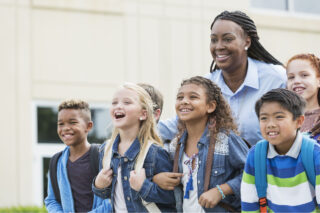 photo - Students and Teacher