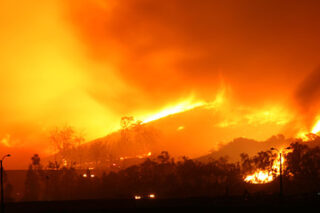 photo - brush fire