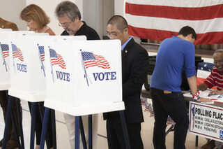 photo - People Voting in Polling Place