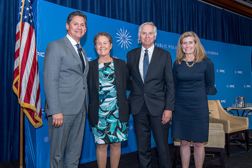 Photo of Eloy Ortiz Oakley, Linda Darling-Hammond, Mark Baldassare, Laura Hill