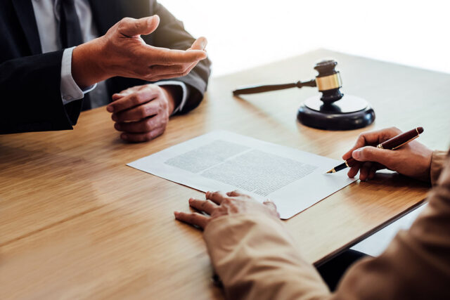 photo - Consultation Between Lawyer and Judge