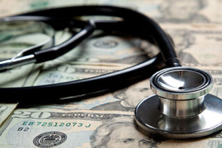 photo - Stethoscope on $20 Bills