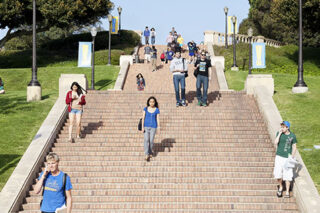 Students on UCLA Campus