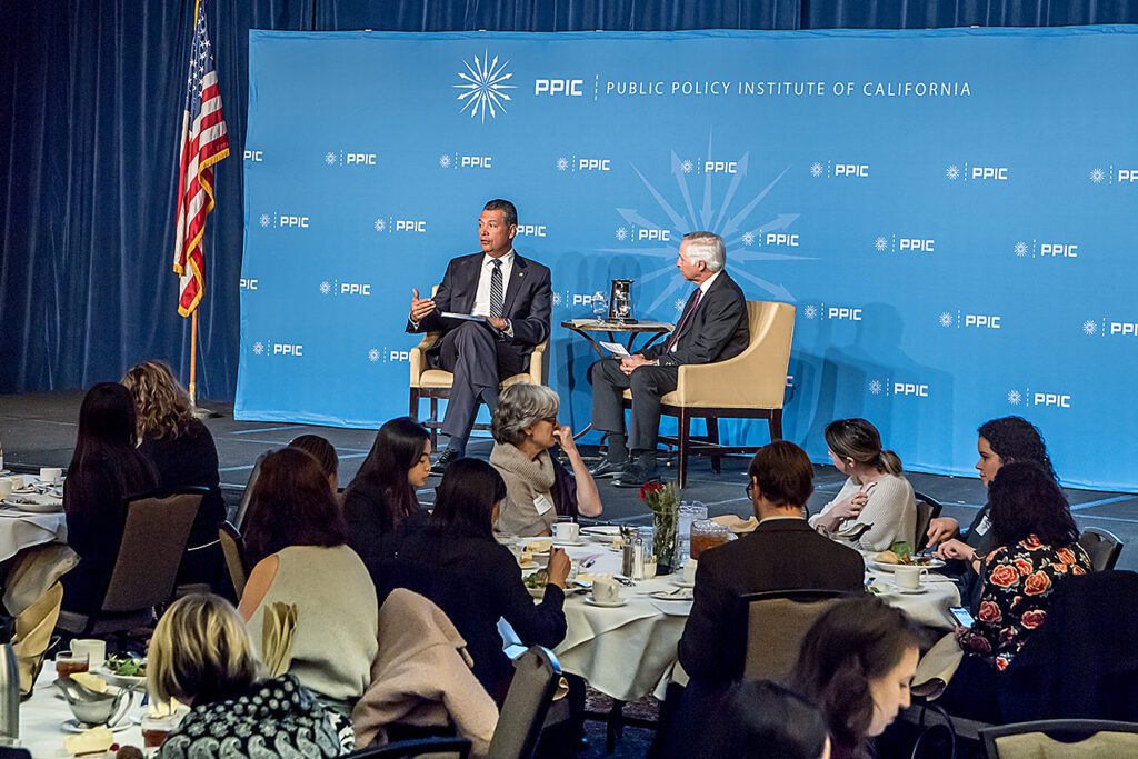Alex Padilla and Mark Baldassare