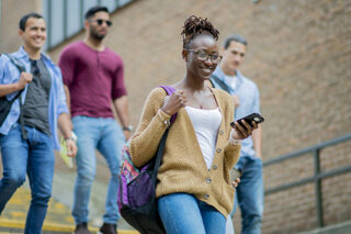 New Students On A College Campus