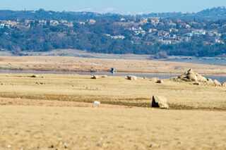 photo - Low Water Drought Conditions at Folsom Lake, California