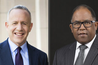 Photo of Darrell Steinberg and Mark Ridley-Thomas
