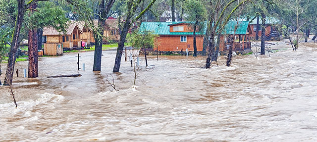 photo - Flooded Campground Next to the South Fork of the American River