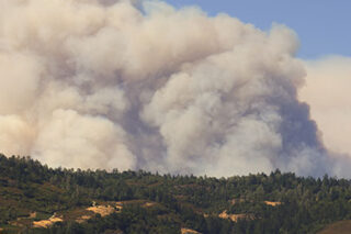 photo - Smoke from Butts Fire in Napa Valley, California