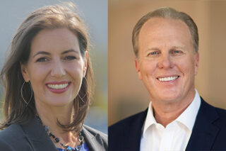 Kevin Faulconer and Libby Schaaf