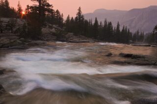 Sunset Over The Tuolumne River
