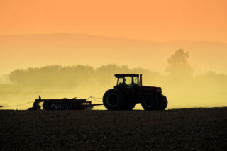 photo - Tractor Silhouette