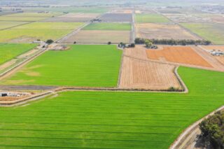 photo - Aerial View of Farmland in California