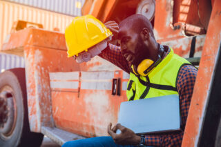 photo - Worker Taking a Break in Hot Weather