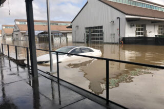 photo - Flooding After Atmospheric River Dumped a Foot of Rain in 48 Hours on Downtown Sebastopol California