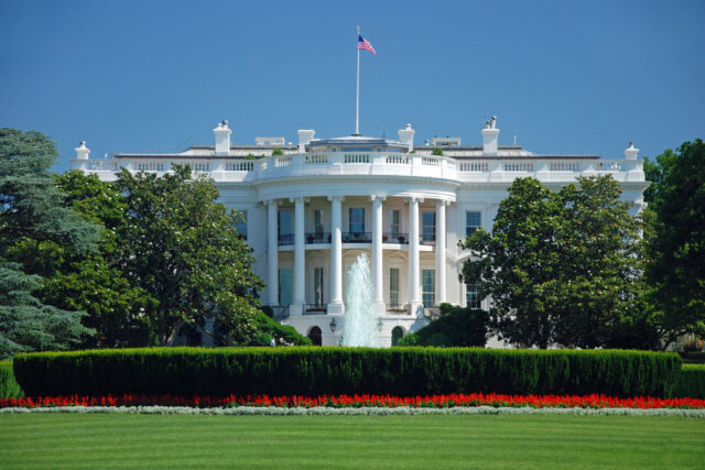 photo - White House with Blue Sky
