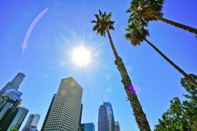 photo - Sun Office Buildings and Main Roads in the Financial District in Los Angeles