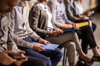 photo - group of candidates waiting for a job interview
