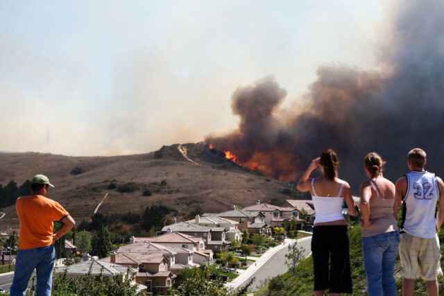 photo - Wildfire Threatening Homes