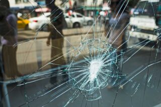 photo - Broken Jewelry Store Front Window