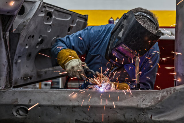 photo - Welder Using Torch in Factory