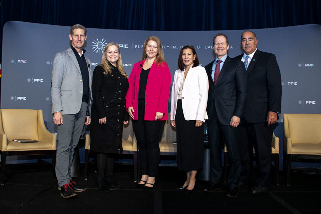 photo - Kai Ryssdal, Cindy Chavez, Sarah Bohn, Tani Cantil-Sakauye, Ruben Barrales, and Paul Granillo