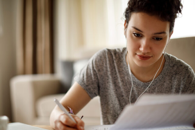 photo - Teenager Doing Paperwork