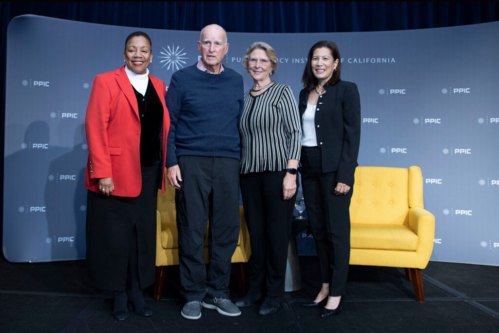 photo - Cassandra Walker Pye, Edmund G. Brown, Diana Dooley, Tani Cantil-Sakauye